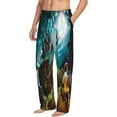 thumbnail image 2 of Disketp Halloween Night 1 Men'S Pajama Pants - Ultra Soft Fleece Sleep And Lounge Pants (Size: S-Xxl), 2 of 9