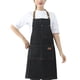 thumbnail image 5 of Delantal Yuarrent Vaquero Chef Azul Negro con Bolsillos, 5 of 6