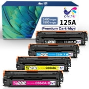ONLYU 125A CB540A Toner Cartridges (4-Pack) Replacement for HP 125A Toner Cartridges CB540A Toner Cartridges use with HP Color CP1215,CM1312nfi,CM1312 MFP,CP1518ni ,CP1515n Printer Ink