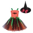 thumbnail image 7 of Toddler Girls Halloween Tulle Dress Girls Mesh Overlay Dress With Pumpkin Appliques Party Dance Performance Dress Lightweight Fabric, 7 of 7