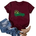 thumbnail image 2 of QIPOPIQ T-Shirts à Manches Courtes pour Femmes à Col Rond St. Patrick's Day T-Shirts Hauts T-Shirt Trèfle T-Shirt Vert Tunique St Patricks Day T-Shirts Tee T-Shirt Noël Fêtes T-Shirts Graphiques Offres, 2 of 4