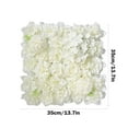 thumbnail image 3 of COFEST Artificial Silk Flower Wall Panel for Wedding Decor, Hydrangea Rose Floral Panel for Party Background, DIY Flower Wall Decoration for Home and Event. White, 3 of 6