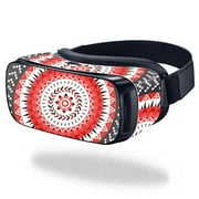 MightySkins SAGEVR-Red Aztec Skin for Samsung Gear VR Original Cover Wrap Sticker - Red Aztec