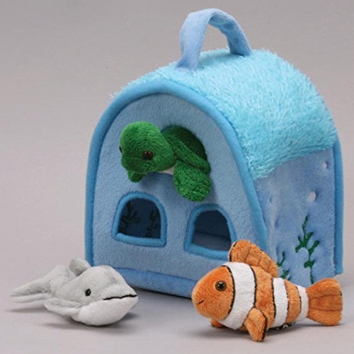 Unipak Ocean Animal Finger Puppet Play House 8"