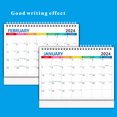 thumbnail image 4 of Calendario de escritorio 2024 - Calendario de escritorio plegable de pie 2024, enero de 2024 - diciembre de 2024, calendario de escritorio de 12 meses, 9" x 7,3", páginas rayadas Memoranda con papel, 4 of 6