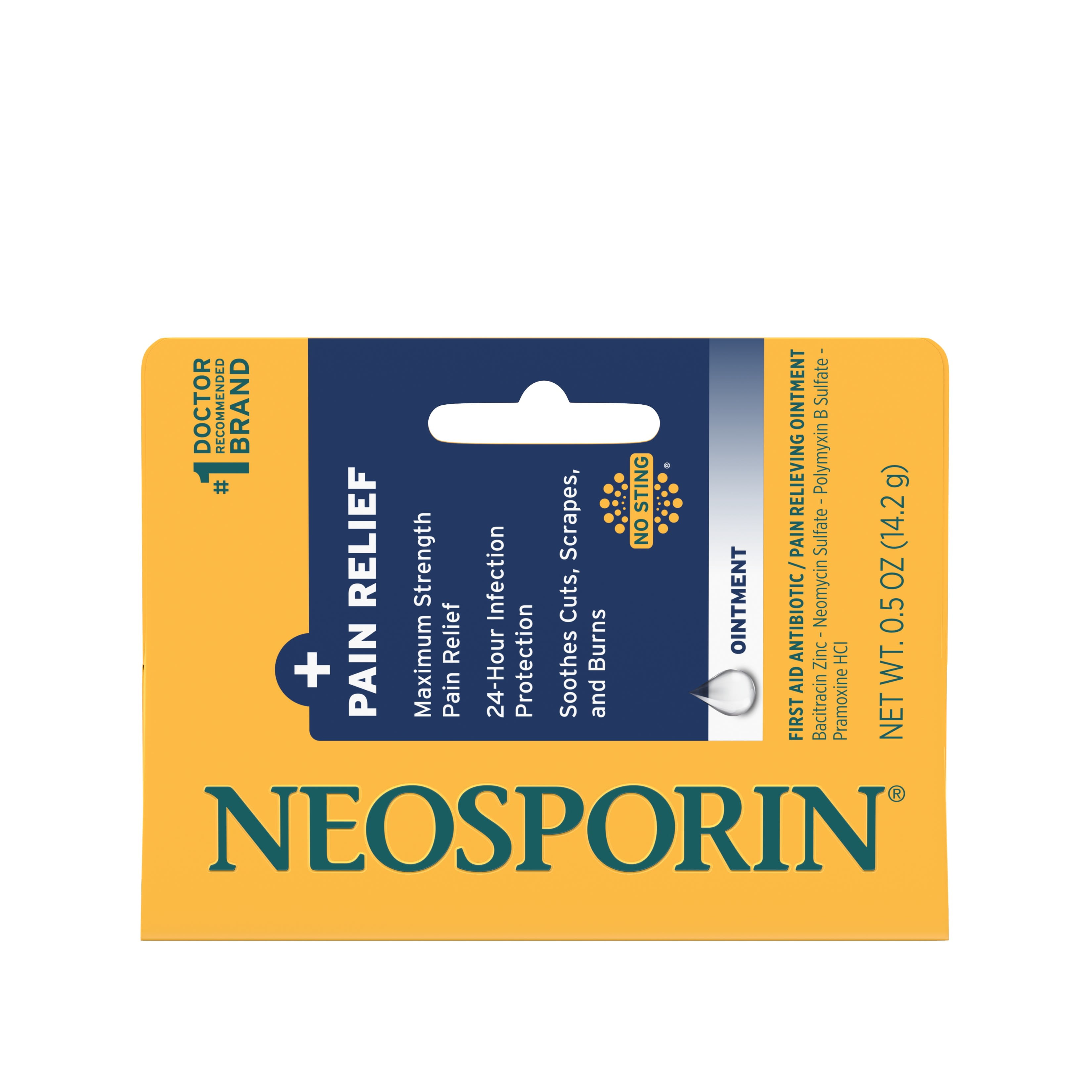 Neosporin + Pain Relief Dual Action Topical Antibiotic Ointment,.5 oz