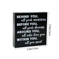 thumbnail image 3 of Graduation Quote Wood Box Sign Decor – Rustic Wooden Desk and Shelf Block Sign for Home Office, Inspirational Grad Gift Decoration, 3 of 7