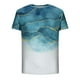 thumbnail image 4 of Mens Casual Pantalones Cortos Raya Impresión Suéter Fitness Deportes Camiseta, Poliéster Cuello Redondo Blusa para Al Aire Libre, Diario Y Primavera Verano Desgaste, 4 of 5