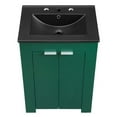 thumbnail image 6 of Modway Maybelle 24" Modern Wood Bathroom Vanity in Green/Black, 6 of 9