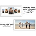 thumbnail image 5 of Americanflat 12x28 Picture Frame with Polished Plexiglass Collage Multi Frames Fit One Two Photos - White, 5 of 8