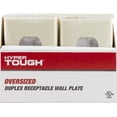thumbnail image 4 of HyperTough Oversized Duplex Receptacle Wallplate, Light Almond, 53147, 4 of 6