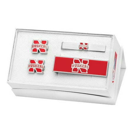 Men's Cufflinks Inc Palladium Nebraska Cornhuskers Cufflinks