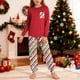 thumbnail image 1 of Conjuntos de blusa y camisa de manga larga con cuello redondo para niños y niñas de 5 a 14 años con estampado y bolsillo. Conjunto de top y pantalón de manga larga., 1 of 9