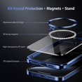 thumbnail image 6 of [CD Ring Compatible with Magsafe Invisible Stand]Magnetic for iPhone 15 Pro Max Case, [Electroplated Bumper Non-Yellowing][Look as Bare iPhone]Slim Clear Case with Holder for Women Men Girls, 6 of 13
