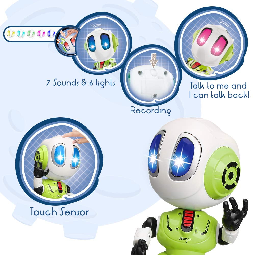 Listening Speaking Alive Robot Kids From 3 To 5 Years Old With Flashing  Eyes, Small Fun Lovely Metal Robot Toys With Voice For Kids 5-7 Christmas  Birt