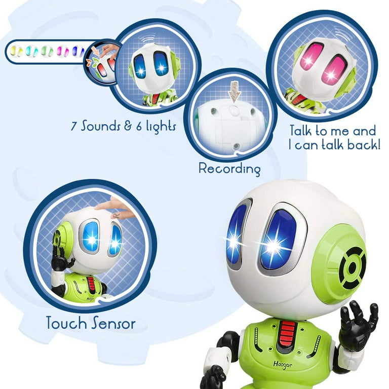 EEOCWF Electric Talking Robots Rechargeable Talking Robot Interactive Toy  for Kids Best Birthday Gifts - Wecolor