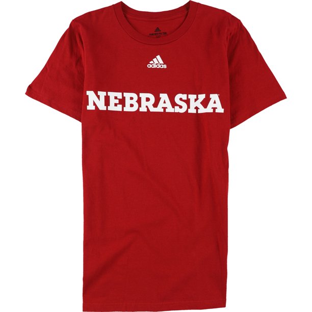 Camiseta gráfica adidas Nebraska para hombre powerred L