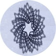 thumbnail image 1 of Ahgly Company Machine Washable Indoor Round Transitional Lavender Blue Area Rugs, 6' Round, 1 of 7