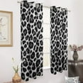 thumbnail image 3 of Cheetah Pattern 2 2pcs Blackout Curtains For Living Room Bedroom Grommet Top Window Set for Left And Right Biparting Open, 3 of 6