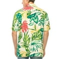 thumbnail image 3 of Men's Hawaiian Short Sleeve Shirt (HW01 White, XL), 3 of 3