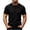 #0285-Black, variant on Qiyinn Mens Quarter Zip Polo Shirts Casual Summer Knit Textured Short Sleeve Shirt Beach Vacation Stretchy Golf Shirts