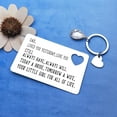 thumbnail image 2 of Dad Wallet Insert Card Fathers Day Keychain Gift Metal Card for Father from Daughter Wedding Appreciation Gift for Father from Bride Thank You Gift for Papa Dad Father Daughter Gifts Your Little Girl, 2 of 4