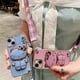 thumbnail image 4 of Funda de teléfono chapada con correa para iPhone, carcasa con soporte de Hello Kitty para iPhone 15, 14, 13, 12, 11 Pro Max, Mini, XR, XS, X, 8, 7, 6S Plus, SE 2020, 4 of 5