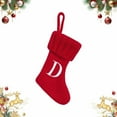 thumbnail image 2 of kjfeif 2026 Nouvelles Bas de Noël Brodés en Tricot avec Initiales, Bas de Noël Personnalisés Rouges, Bas de Noël pour Cheminée, Décoration de Sapin de Noël, 2 of 9