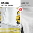 thumbnail image 3 of Summer Cute Bee Gnome Kitchen Curtains, Sunflower Flower Honey Short Window Curtains Set of 2, Window Treatment Tier Curtains for Kitchen Over Sink Bathroom Dining Room Decor (26x36 Inch), 3 of 6