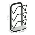 thumbnail image 3 of Ohufall Drill-Free Wall Mounted Pot Lid Rack Kitchen Lid Organizer Storage For Cutting Board Chopping Board Kitchen Storage, 3 of 6