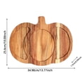 thumbnail image 2 of SUYOLL Halloween Cutting Board Pumpkin Shaped Wooden Charcuterie Board For Kitchen Fall Serving Platter Cheese Board For Thanksgiving And Halloween Parties, 2 of 3