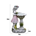 thumbnail image 4 of Statue de Jardin Solaire Sculpture de Fée à Énergie Solaire Statue de Jardin Forme Statue en Résine Forme Figurines d'Ange en Résine pour Décoration de Jardin Extérieure, 4 of 9