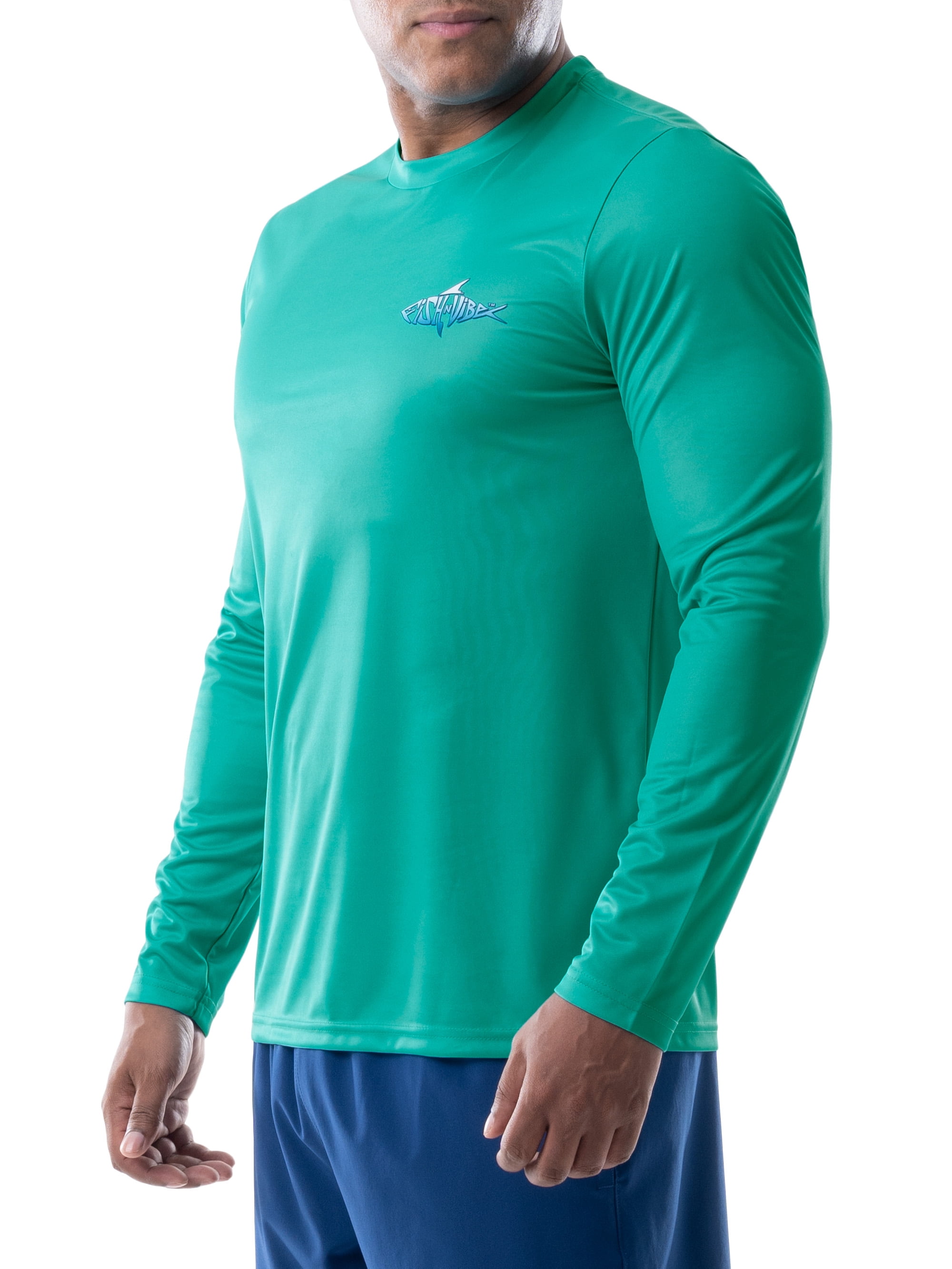 Fish n Vibe Men's Long Sleeve Sun Protection Performance Fishing Tee
