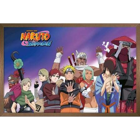 Naruto - Together Wall Poster, 22.375" x 34", Framed