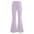 thumbnail image 6 of Women Flare Leggings Tummy Control High Waisted Wide Leg Yoga Pants Bootcut Workout Leggings Skinny Yoga Pants, 6 of 6