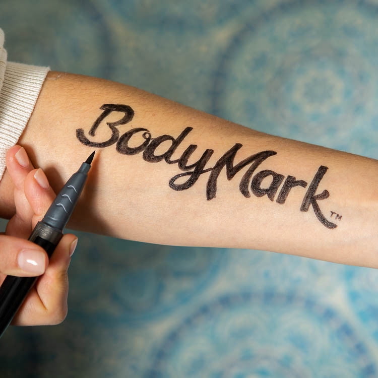 BIC BodyMark Temporary Tattoo Art Markers, NFL - Bears, 3 Markers + 2 Stencils