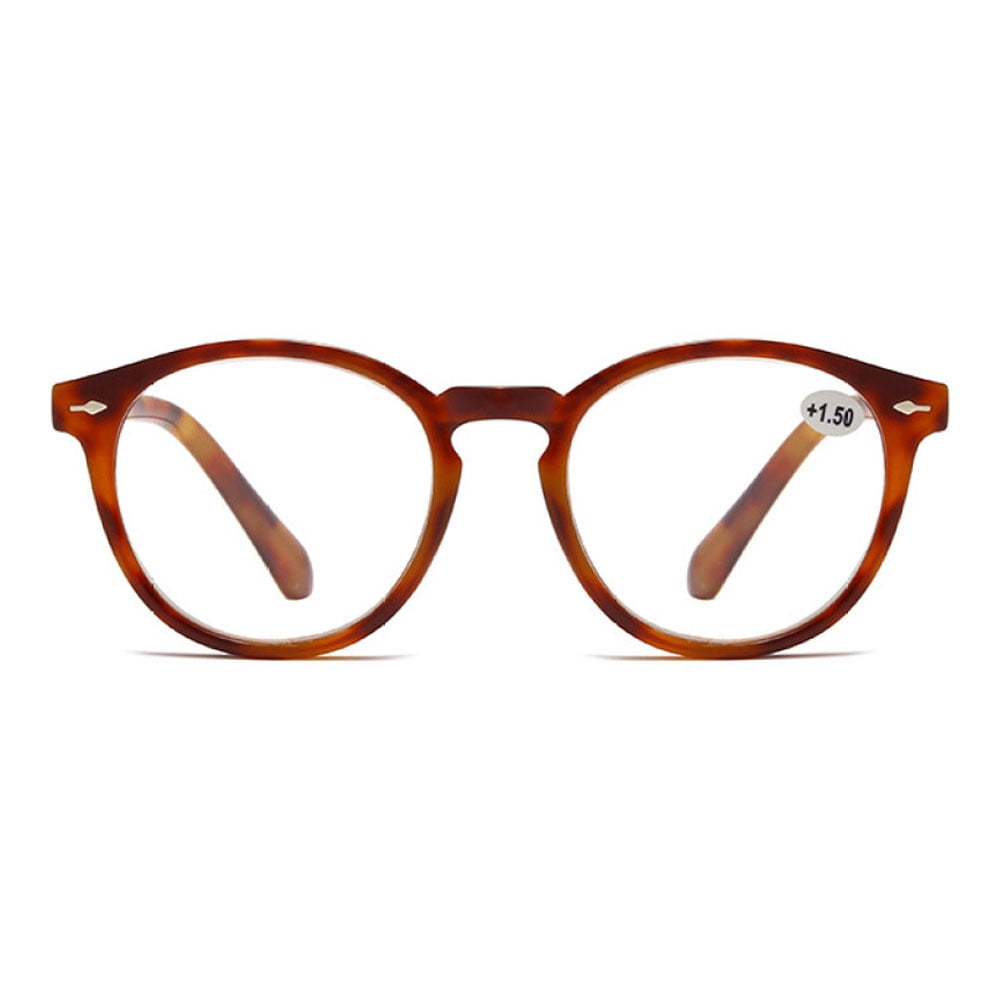 5 Pairs of Retro Round Blue Light Blocking Reading Glasses 3.00,HD Trendy Classic Tortoiseshell Presbyopic Glasses, Spring Hinge Readers +3.00 for Women and Men