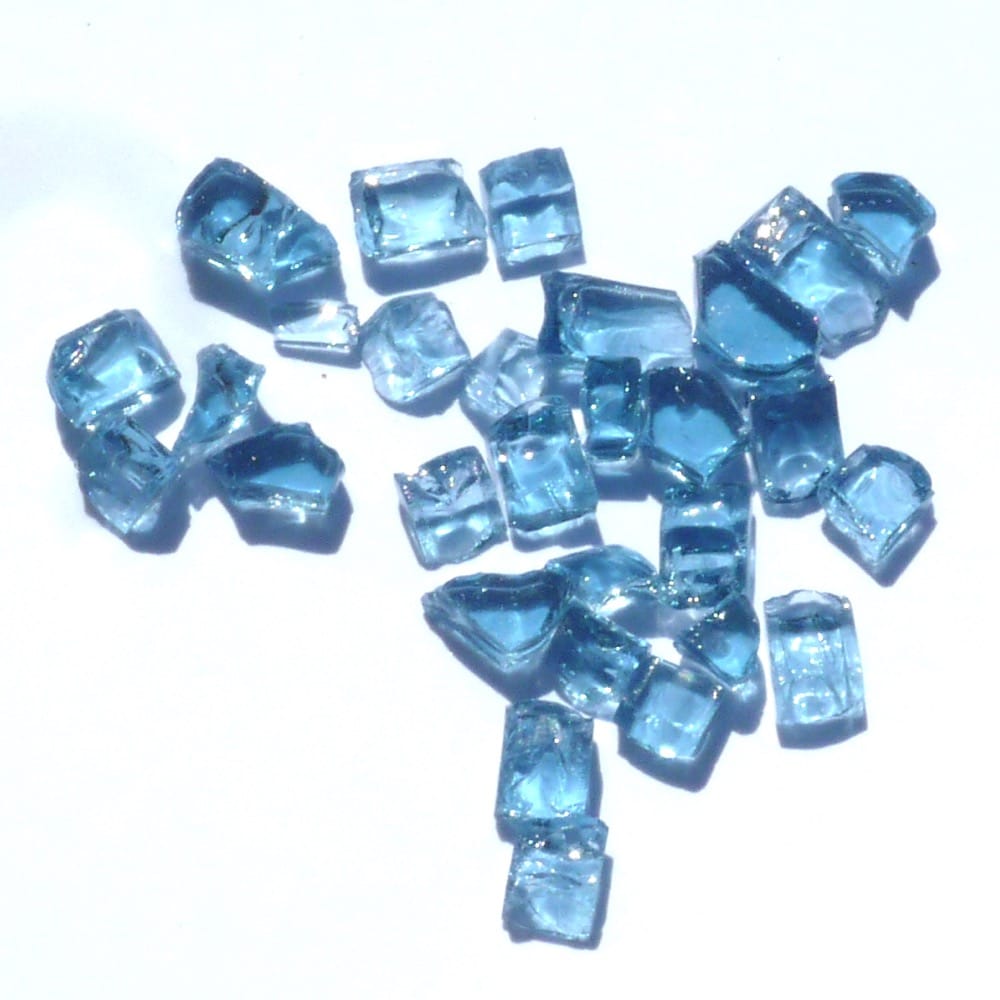 14 inch Blue Fire Glass Crystals