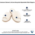 thumbnail image 5 of Isotoner  Active Recycled Adjustable Slide Slippers (Women), 5 of 5