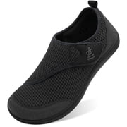 Men Shoes Wide Width Walking Shoes Adjustable Casual Sneakers Diabetic Friendly 10