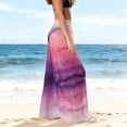 thumbnail image 4 of Gamivast Mesh Beach Cover up Pants for Women High Waisted Wide Leg Sheer Swimsuit Bottoms Tie Dye Bathing Suit Trousers Summer Vacation Pool Outfits, 4 of 7