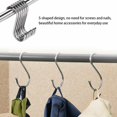 thumbnail image 2 of UHUSE S Shaped Metal Hanger Hardware Hooks Stainless Steel, 10 Pieces, 2 of 5