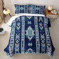 thumbnail image 2 of Erosebridal Deep Navy Aztec Twin Quilt Set,Tribal Stars Geometric Twin Coverlet Set For Boys,2-Piece, 2 of 4
