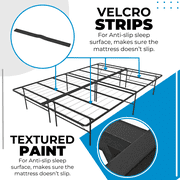Boyd Sleep 14 Queen Size Metal Platform Bed Frame with No-Tool Assembly, Textured Anti-Slip Surface