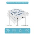 thumbnail image 4 of Quilts Queen Size Bedding Set, Blue Christmas Reversible Summer Quilt 3 Pieces, Xmas Tree Balls Snowman Gifts Snowflake Lightweight Bedspreads Coverlets with 2 Pillow Shams for All Seasons, 4 of 5