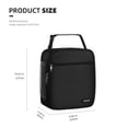 thumbnail image 2 of AYEANY Fiambrera Bolsa de almuerzo para hombres y mujeres Fiambrera Bolsas de almuerzo Bolsa de almuerzo aislada Fiambrera refrigerador (Negro), 2 of 5
