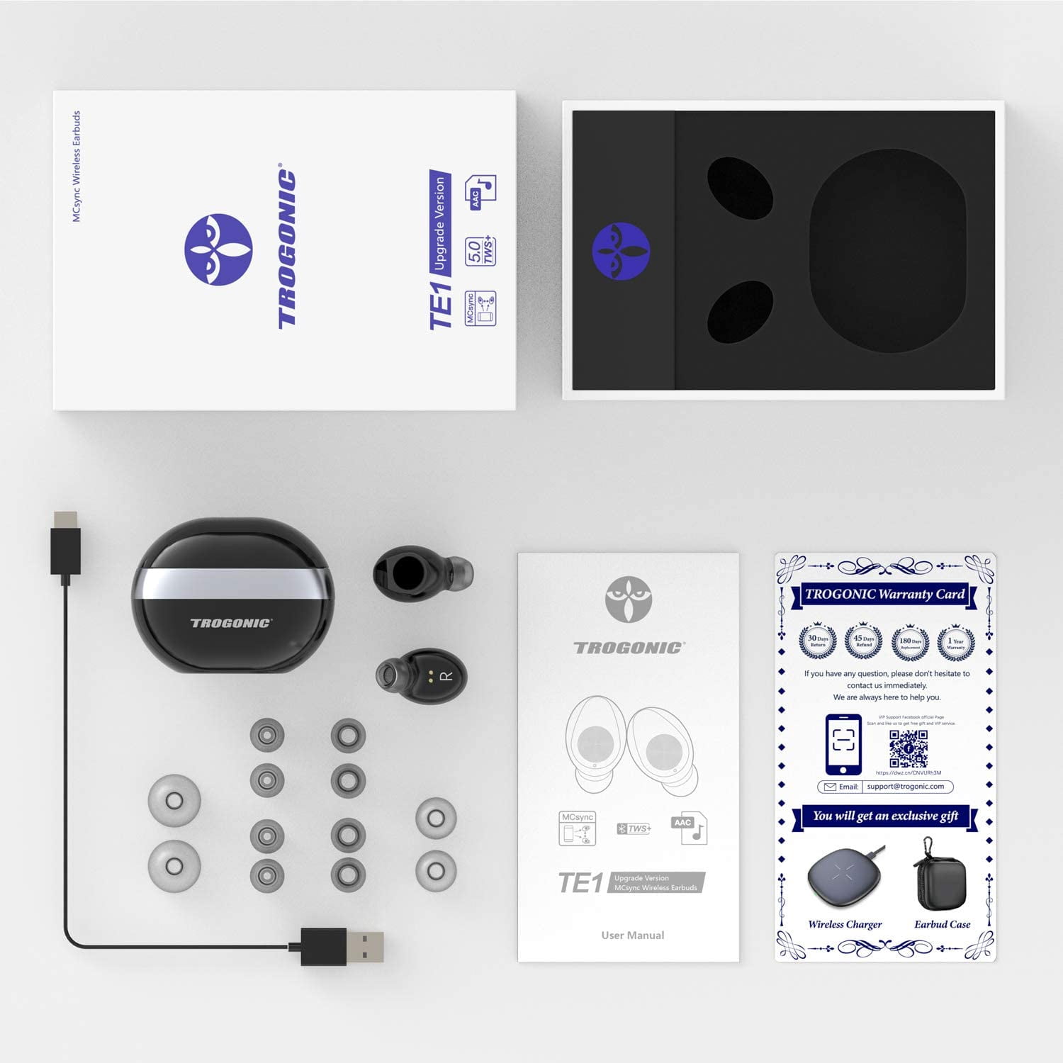 Trogonic TE1 Wireless Earbuds 