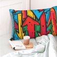 thumbnail image 4 of Kdxio Cotton Pillow Cases 14"x20" Pillowcases,Soft and Breathable Bedroom Pillow Cases-Colorful Arrow Graffiti Pattern-No Pillow Core, 4 of 5
