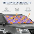 thumbnail image 4 of Haiem Yellow Lemon And Orange Windshield Sun Shade: Universal Foldable 2-Piece Car Front Window Sunshade - Blocks Uv Rays, And Reduces Heat,Essential Car Accessory Medium, 4 of 7