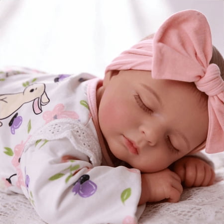 Dayoff kids 18 Inch Reborn Baby Doll Lifelike Sleeping Newborn Dolls(No Accessoires)
